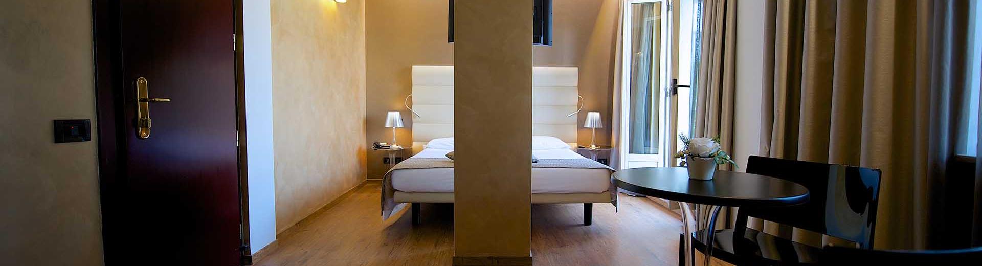 Elegance in the superior rooms of the best Western Hotel Luxor 4 star hotel in Turin