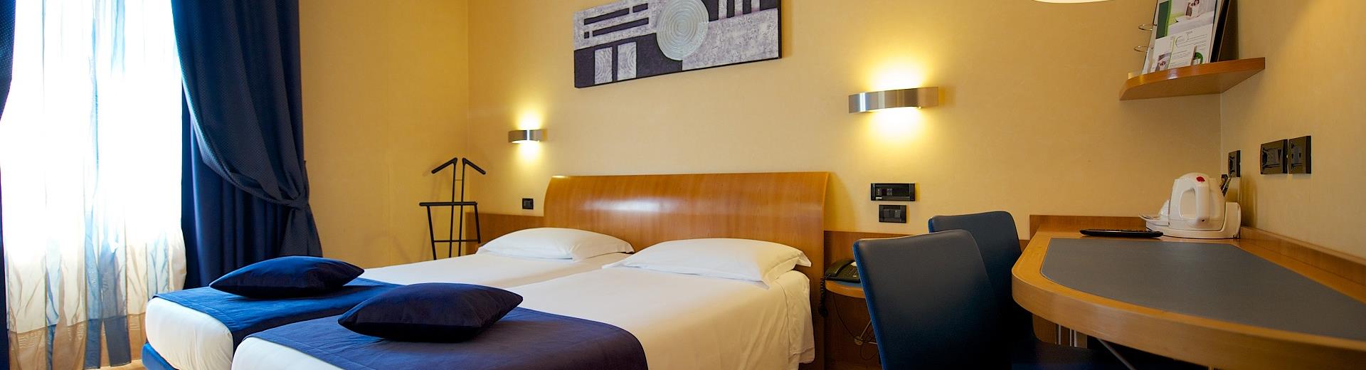 Twin rooms at Best Western Hotel Luxor in Torino