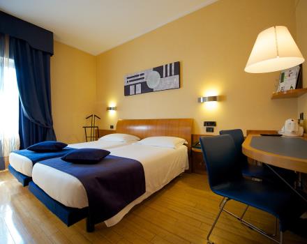 Twin rooms at Best Western Hotel Luxor in Torino