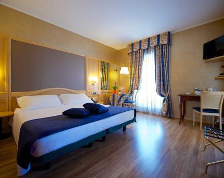 Las confortables habitaciones standard del hotel de Best Western Hotel Luxor 3 estrellas en Turín