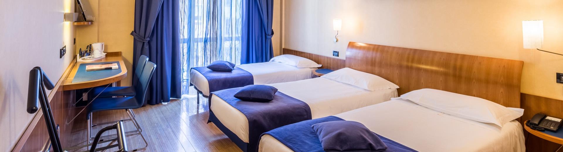 Se viaggi in compagnia, scegli al camera tripla del Best Western Hotel Luxor a Torino