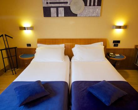 Le camere twin presentano ampi e confortevoli letti separati: il BW Hotel Luxor ti aspetta!