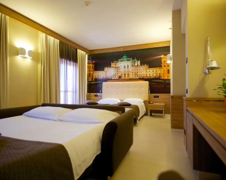 Scopri le Family Room dell''''Hotel Luxor, 3 stelle a Torino